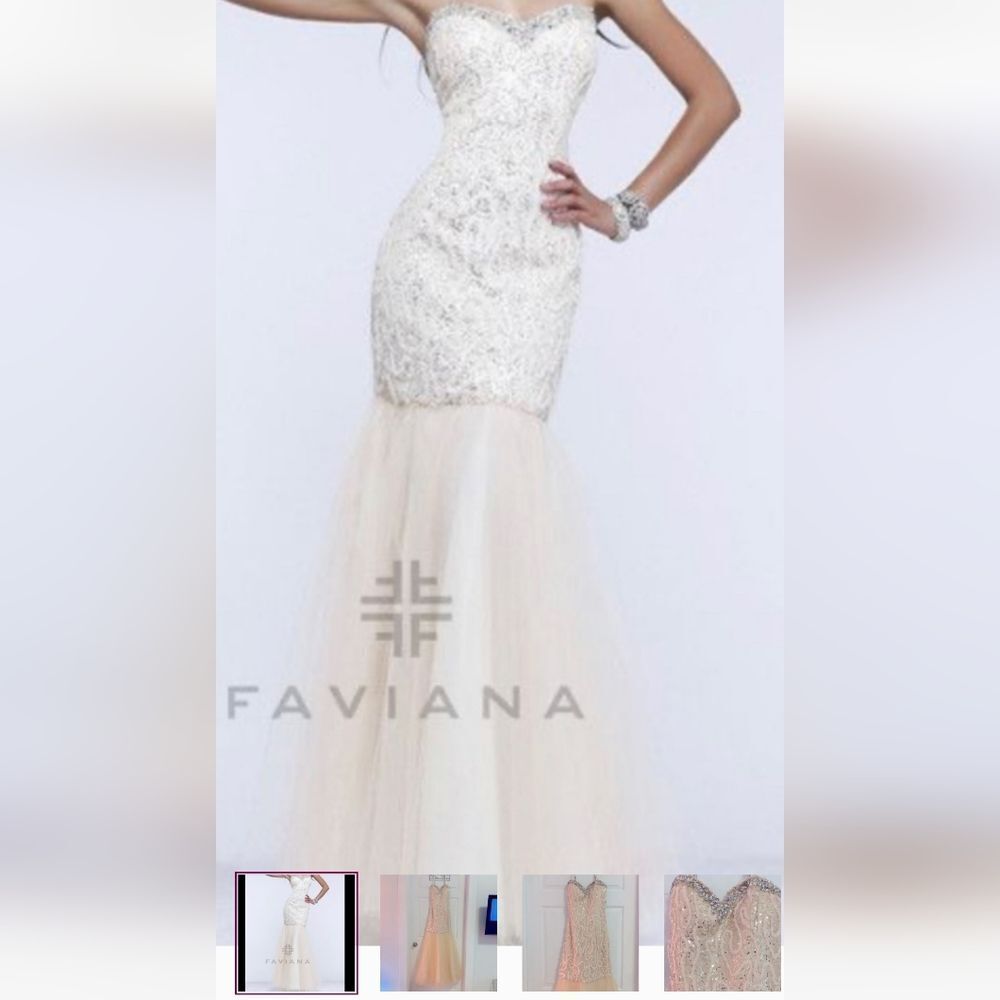 FAVIANA NWT gorgeous sequence maxi gown PROM / COCKTAIL Final Discount